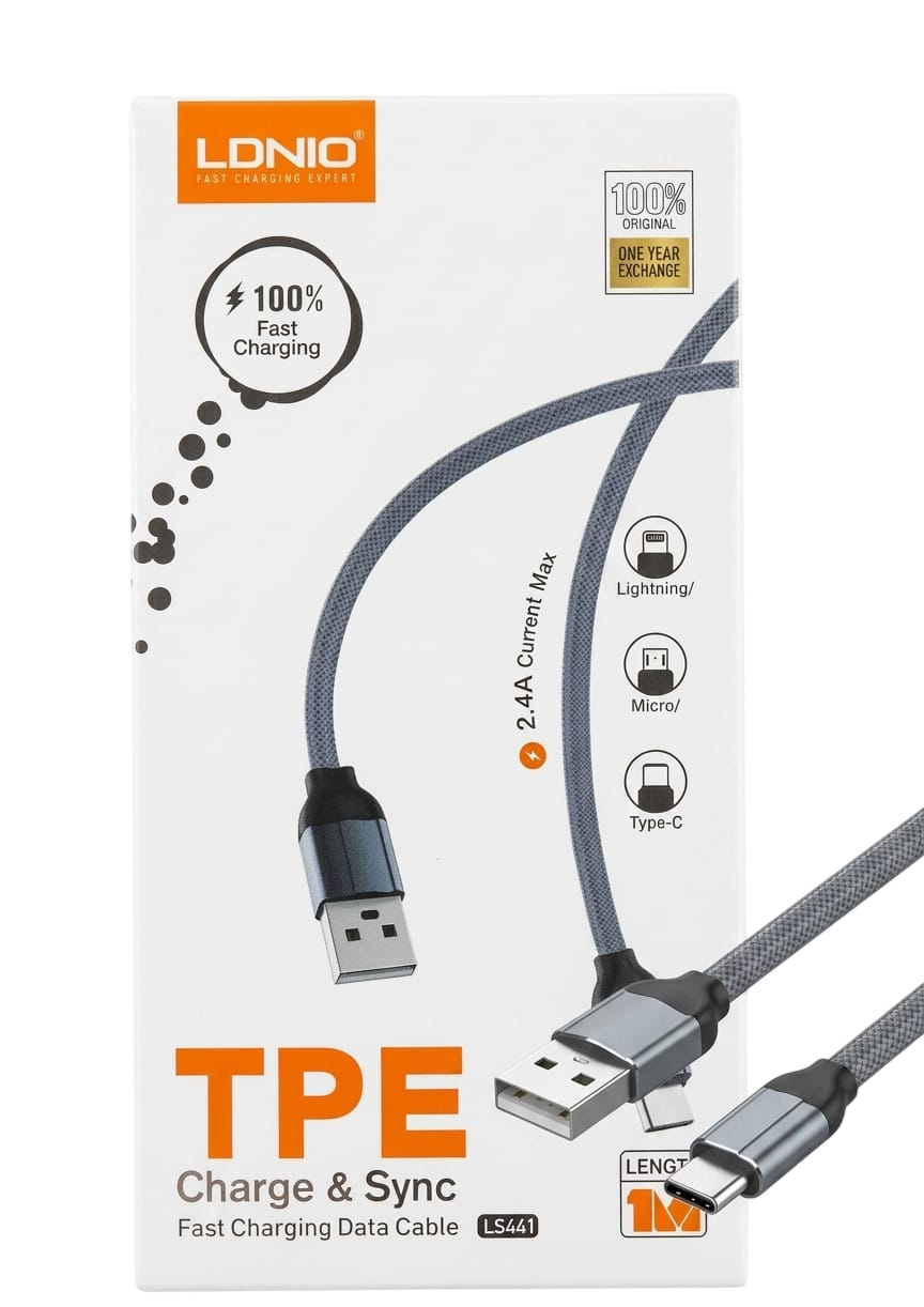 CABLE LDNIO LS441 TYPE-C 2.4A