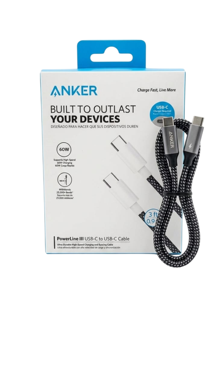 CABLE ANKER TYPEC TO TYPEC