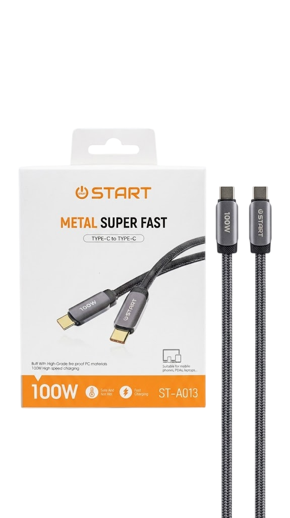 CABLE START ST-A013 TYPEC TO TYPEC 100W
