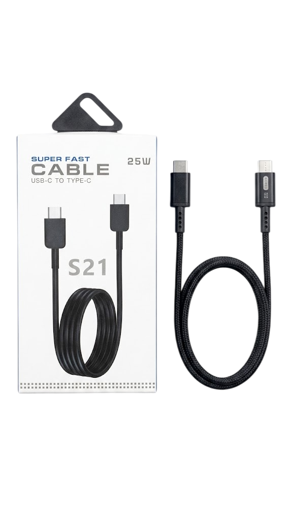 CABLE TYPE-C TO TYPE-C S21 25W
