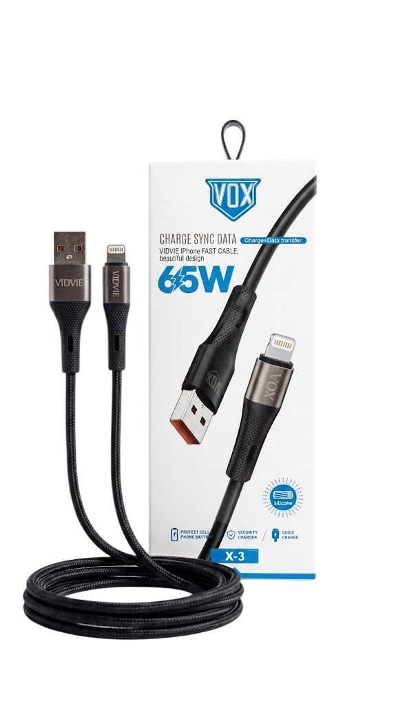 CABLE VOX X-3 IPHONE 65W