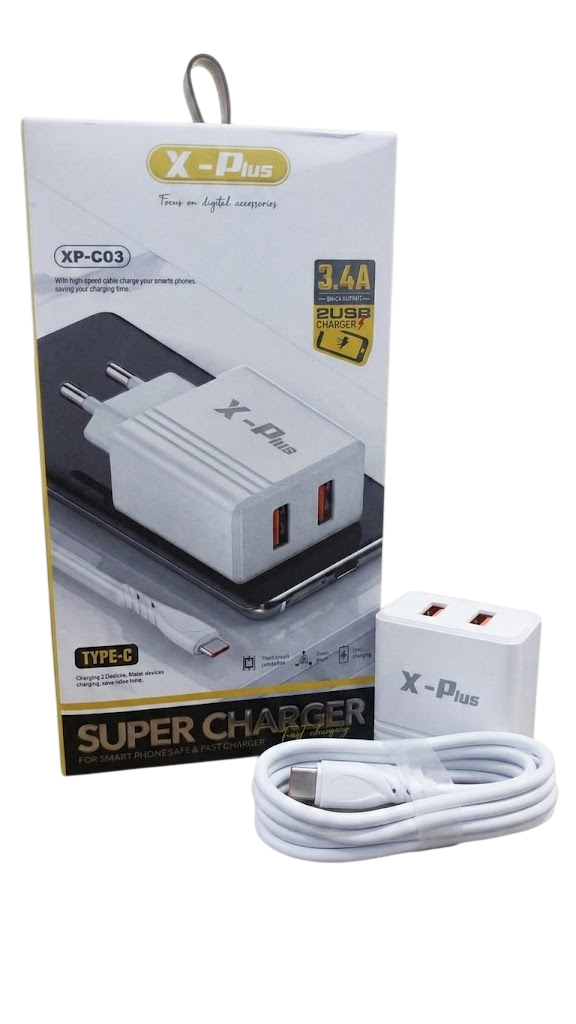 CHARGER X-PLUS X-CO3 TYPEC 3.4A