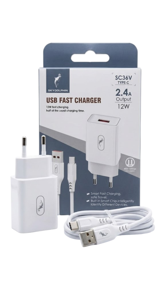 CHARGER SKYDOLPHIN SC36V TYPE-C 12W