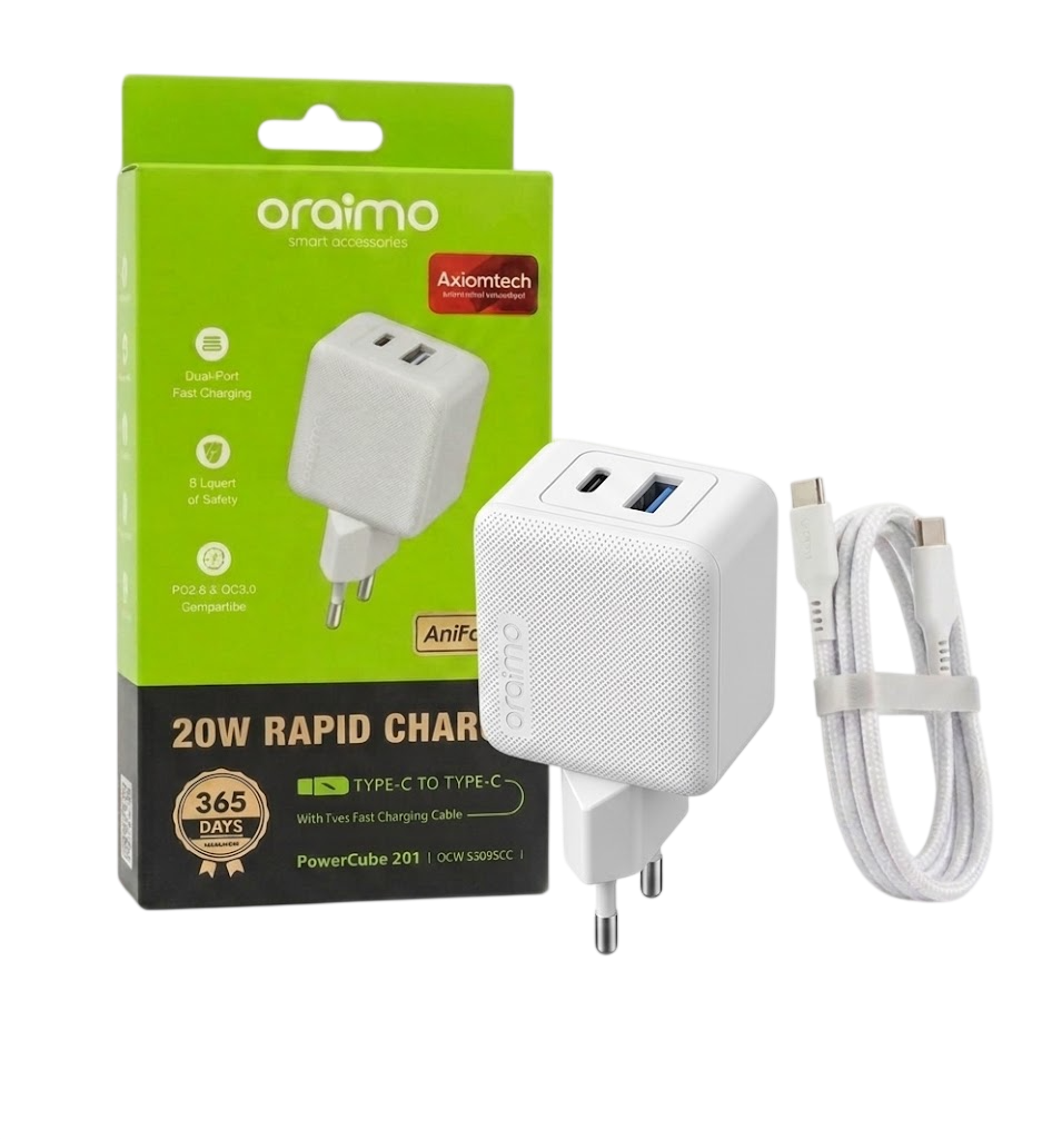 CHARGER ORAIMO TYPEC TO TYPEC POWER CUBE 201 (OCW-5203ECC)