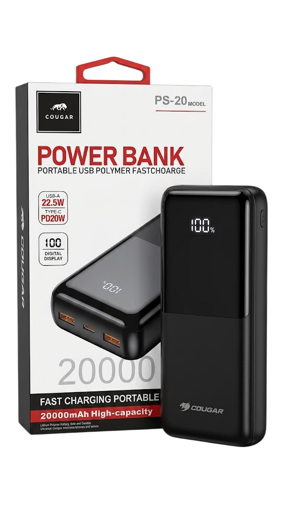 POWER BANK COUGAR 20000MA PS-20