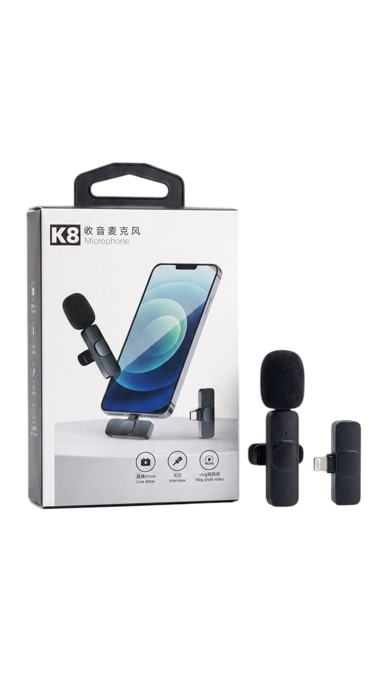 MICROPHONE WIRELESS K8 TYPE-C +1 MIC