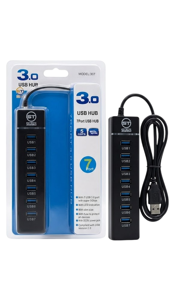 HUB USB 7 PORT SKYTECH 307 USB3