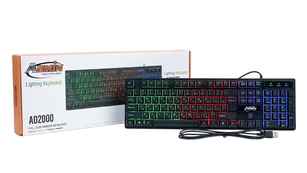 مضئ KEYBOARD ADMIN GAMMING AD2000