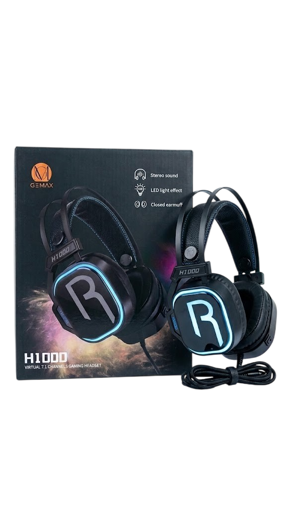 HEADPHONE GEMAX GAMING USB H1000